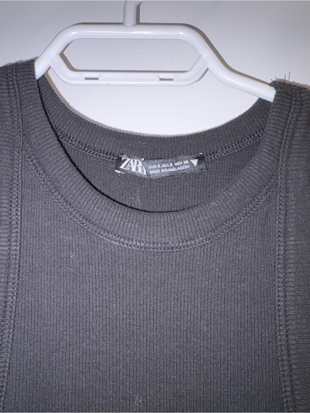 Zara ribbed knit tank top dress